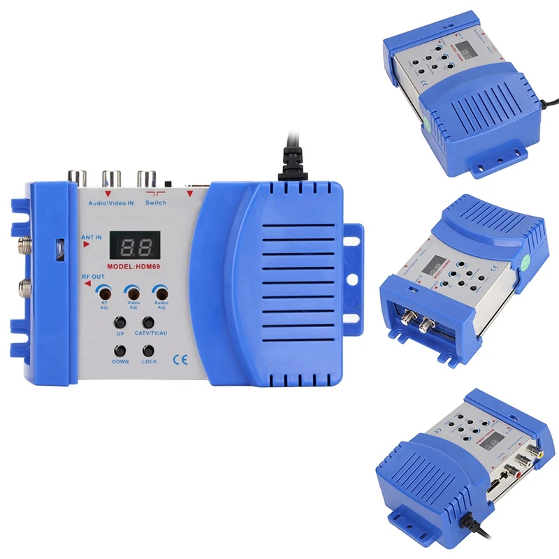 

HD Modulator Digital RF Modulator PAL NTSC Format Drive Free, -Compatible To RF Modulator AV To RF Converter Easy To Use