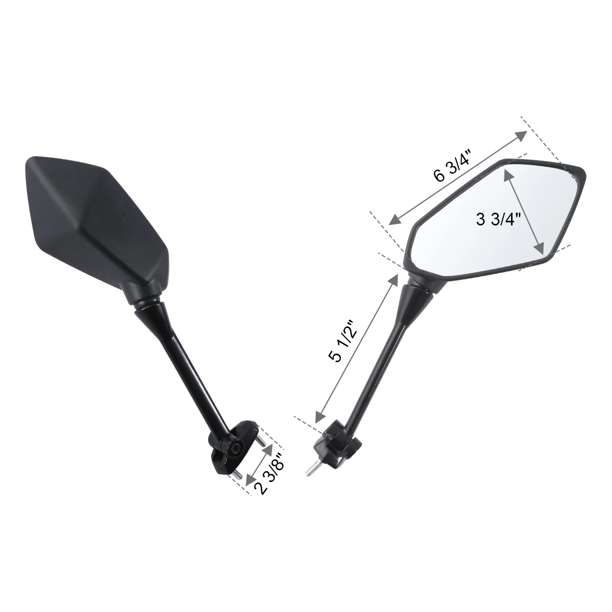 가와사키 닌자 용 오토바이 미러 650R 2009-2015 Z1000SX 2011-2014 ER6F ER-6F 2009-2016 400R 2010-2014