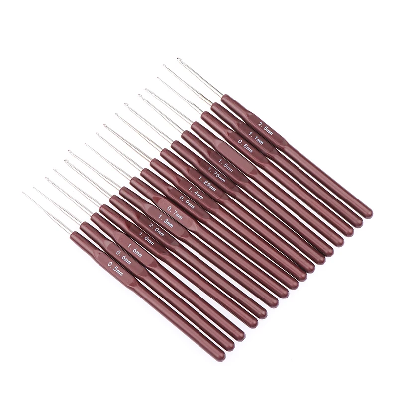Крючок для вязания, 0,5-2,5 мм, микро фотоэлемент для изготовления париков, вязание крючком, Детские косички, инструменты