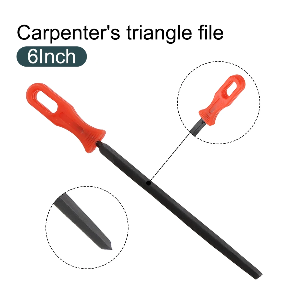 Description Picture 6 of itemSaw Accessories Triangular File Steel 230mm Triangle Used On Metal Wood Metal Grinding Electric Tools Accessories Versatile