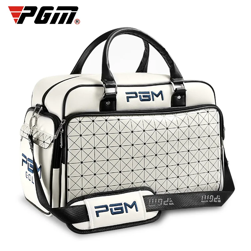 PGM Golf Bags Large Capacity Leather Golf Clothing Bags Waterproof Shoes Bag Double Layer Sports Handbags YWB016 Golf Shoe Bag