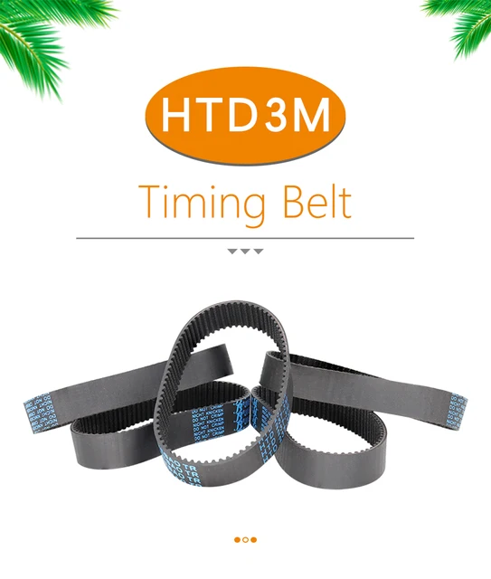 Cinghia Di Distribuzione HTD3M - Multiple Lunghezze Da 186 A 240 Mm - Foto 12