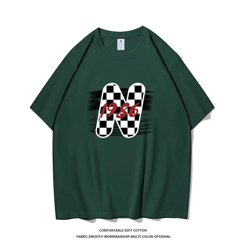 

Футболка мужская оверсайз с коротким рукавом, базовая Повседневная роскошная винтажная уличная одежда с графическим принтом для спортзала, лето