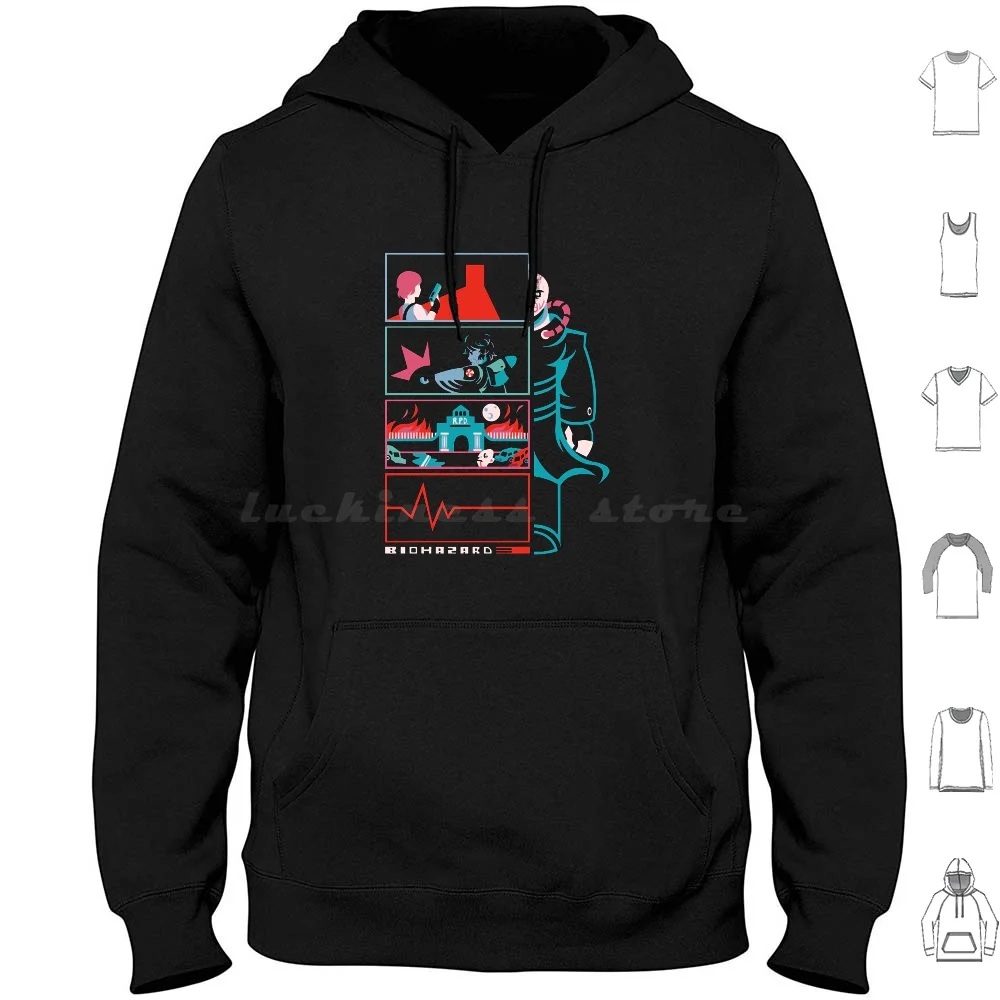 Stars Felpa Con Cappuccio In Cotone Manica Lunga 3 Nemesis Jill Valentine Nemesis