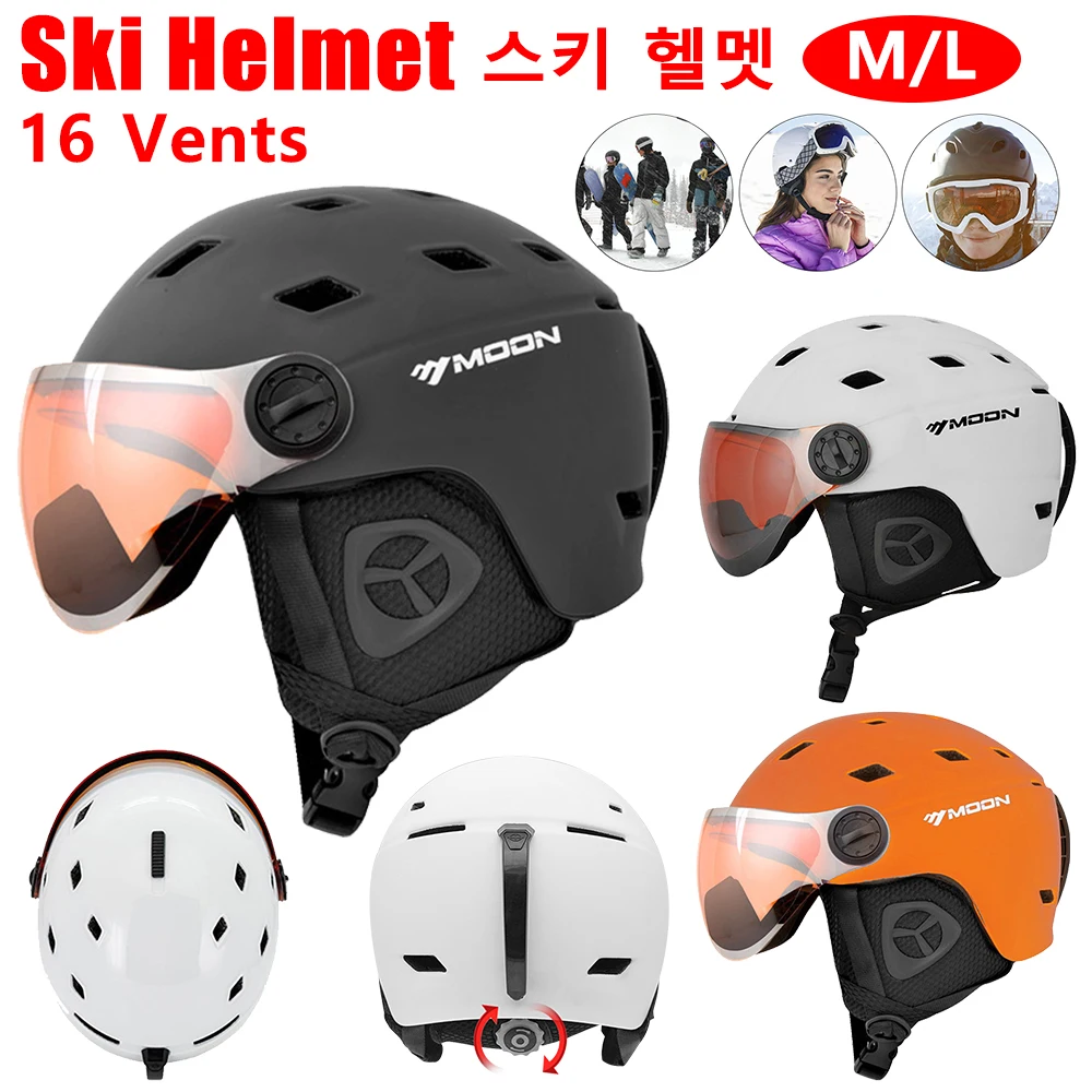 ProfessionalSkiingHelmetWithGogglesIntegratedLightweightSki