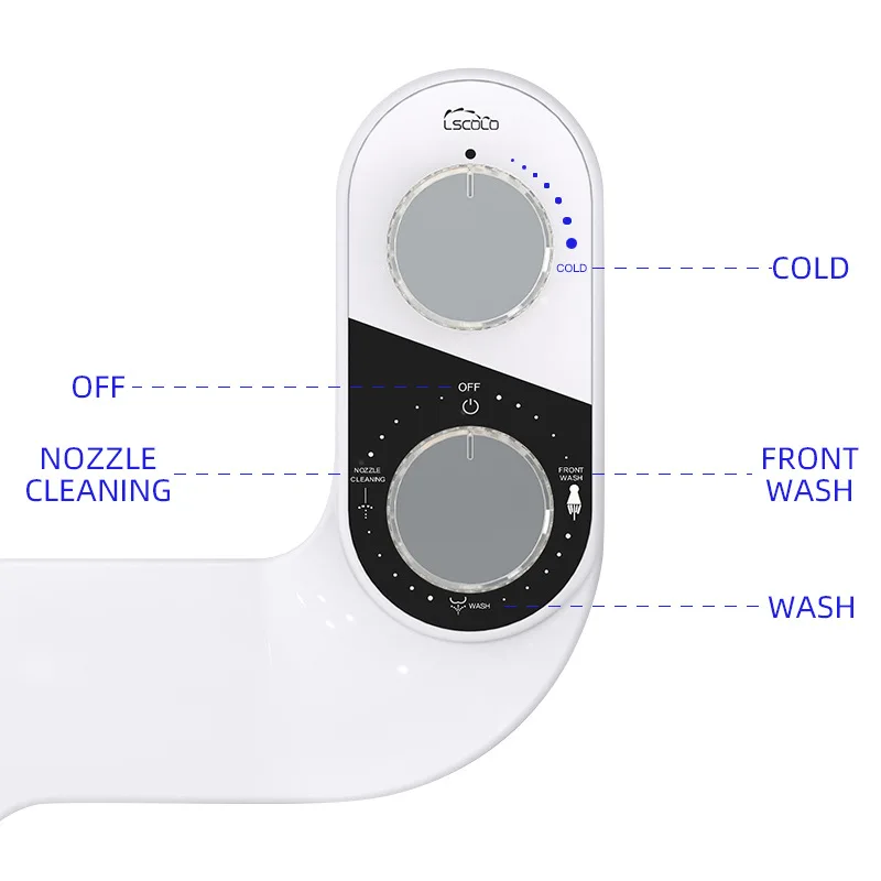 Description Picture 5 of itemNon Electric Cleaning Device Intelligent Toilet Lid Flushing Device Women's Washing Device Dual Nozzle Toilet Seat