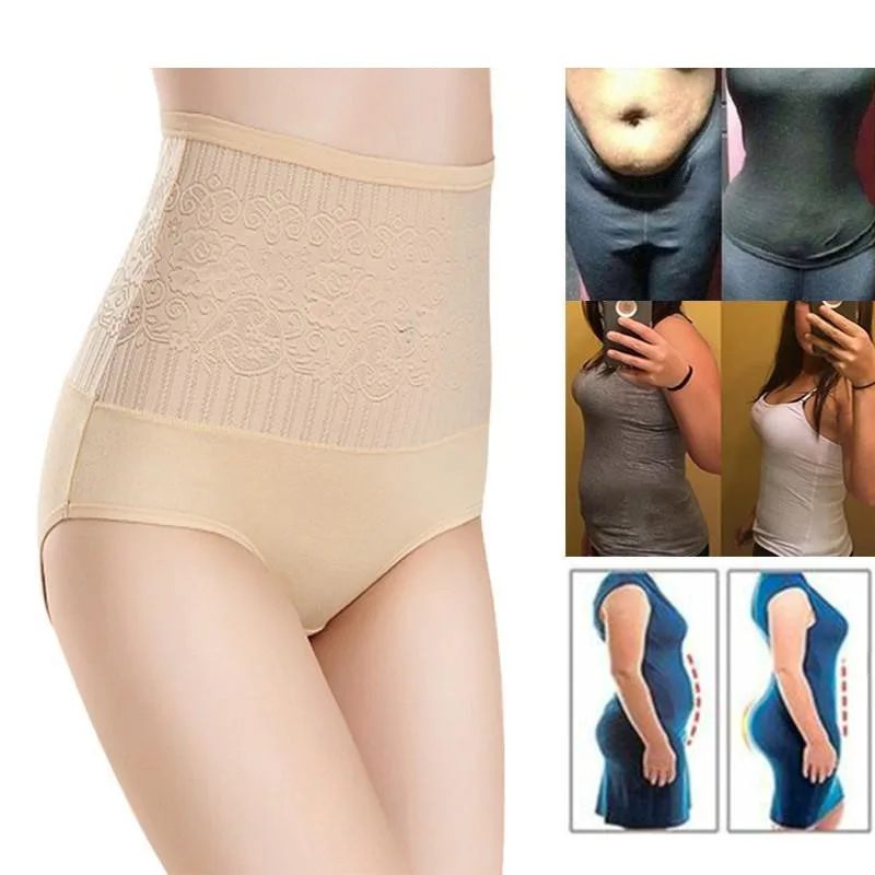 

Women's High Waist Body Shaper Panties Seamless Butt Tummy Belly Control Waist Slimming Pants Shapewear Girdle Thin Abdomen Hips