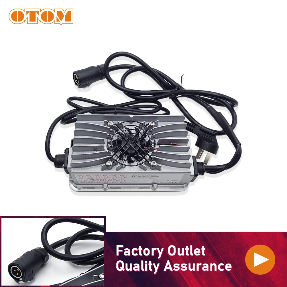 

OTOM Motorcycle Sur-Ron Battery Charger 60V 10A Fast Charging Tools For SURRON Light Bee X S Electric Off Road Vehicle Accessory