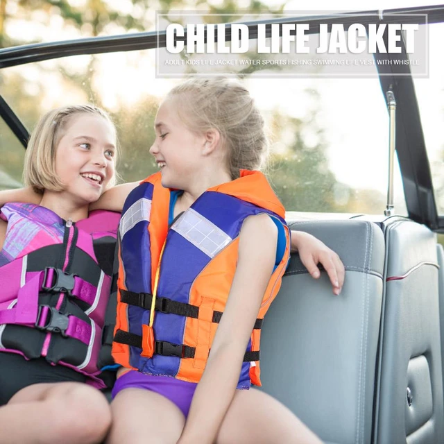 Kids Life Jacket Water Sports Fishing Swimming Boating Life Vest