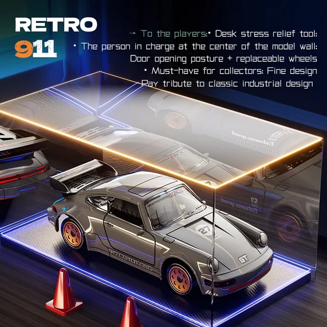 1:43 RC Drift Car with Gyro 18KM/H High-Speed 2.4G 4WD Remote Control Racing Vehicle RTR Electric Desktop Toys for Children 6
