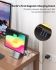 KUXIU Magnetic Charging Stand for iPad Pro 11/13 inch M4(2024), Foldable Aluminum Alloy Tablet Holder with 1M USB C Cable 4