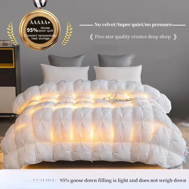 100% pure cotton goose down comforter, five-star hotel down comforter, winter thick comforter, spring and autumn comforter 100% pure cotton goose down comforter, five-star hotel down comforter, winter thick comforter, spring and autumn comforter