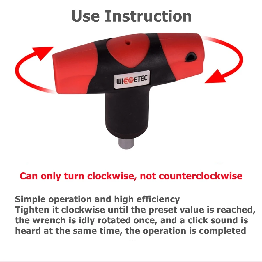 2-14Nm T-Handle Preset Torque Wrench Screwdriver Tool Compatible with Standard 1/4" Hex Bits 2Nm 4Nm 6Nm 10NmSafe and Fast Hex