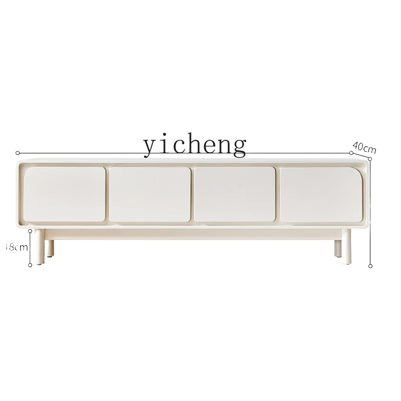 

Tqh Coffee Table TV Cabinet Combination Modern Simple Small Apartment Living Room Floor Cabinet Quiet Style Minimalist Coffee