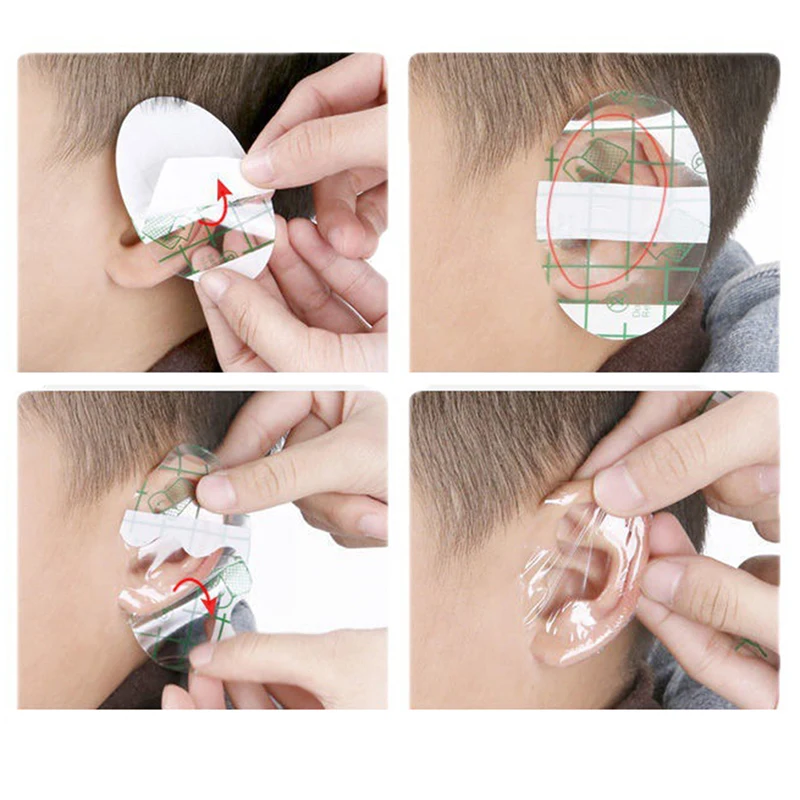 Swimming Cover Caps Waterproof Ear Protector Baby Swimming Ear Protection Patch Shower Cap Tool Waterproof Sticker 20psc