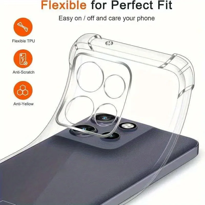 Shockproof Protective Phone Case with Four-Corner Bumper Design