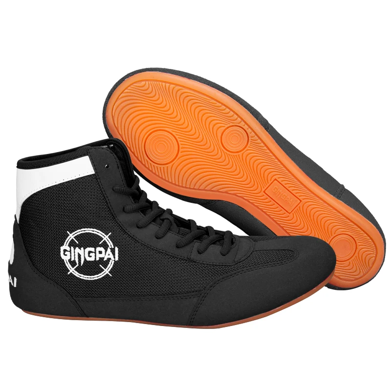 ZKHD Boxing Shoes,High-Top Wrestling Shoes Non-Slip Comfort Boxing - Main Image