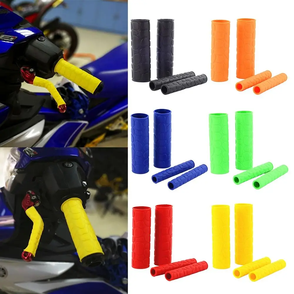 

Lever Anti Slip Modification Accessories Rubber Handlebar Protection Cover Motorcycle Handle Bar Sleeves Hand Grips