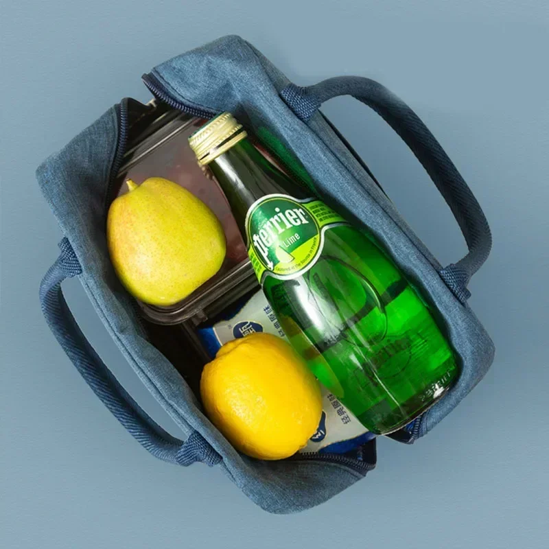 lunch bag Insulated Lunch Bag Handle Insulation Cooler Bag Women Kid Lunch Box Picnic Travel Portable Food Storage Thermal Food