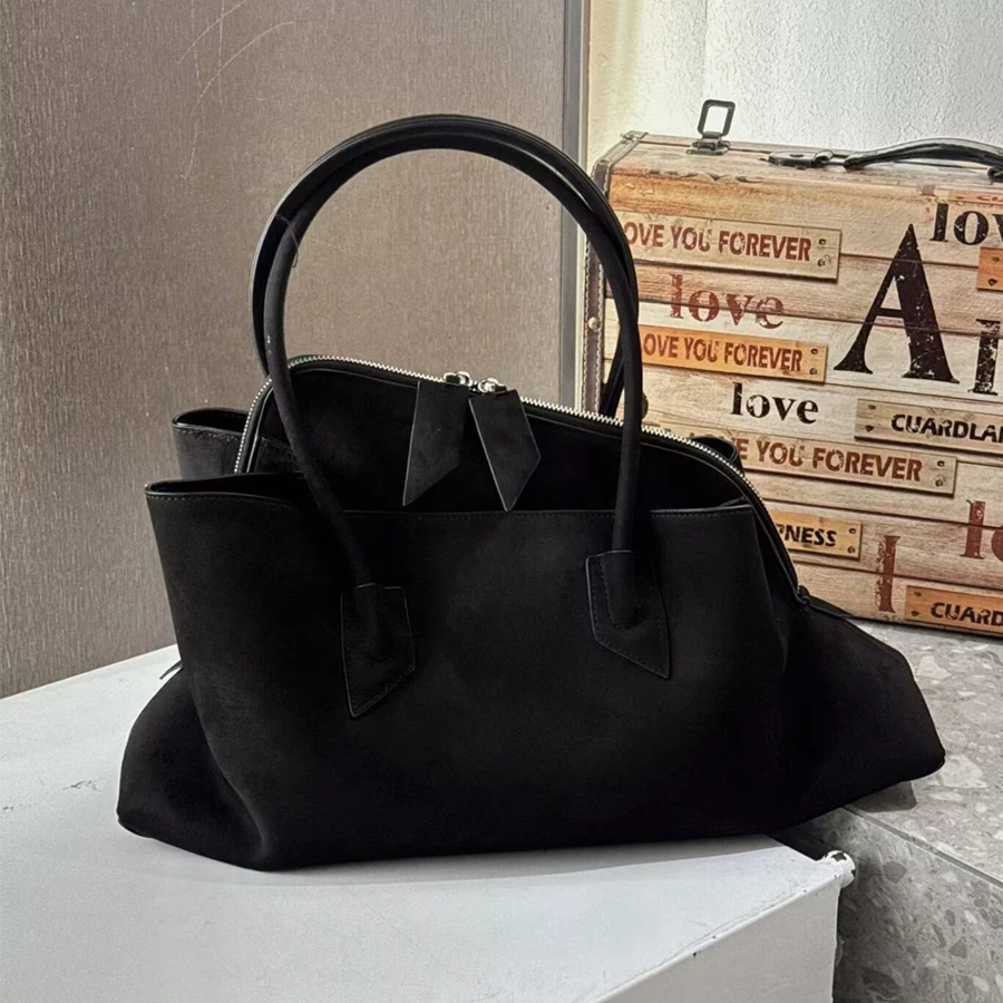 Irregular Faux Suede Frosted Tote Bag For Women Luxury Irregular Faux Suede Frosted Tote Bag For Women Luxury