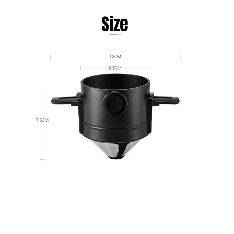 Compact Hand Crank Coffee Brewer with Insulated Travel Cup