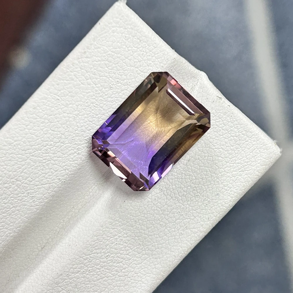 Meisidian Emerald Cut 12x16mm 100% Natural Original Brazil Ametrine Stone 5