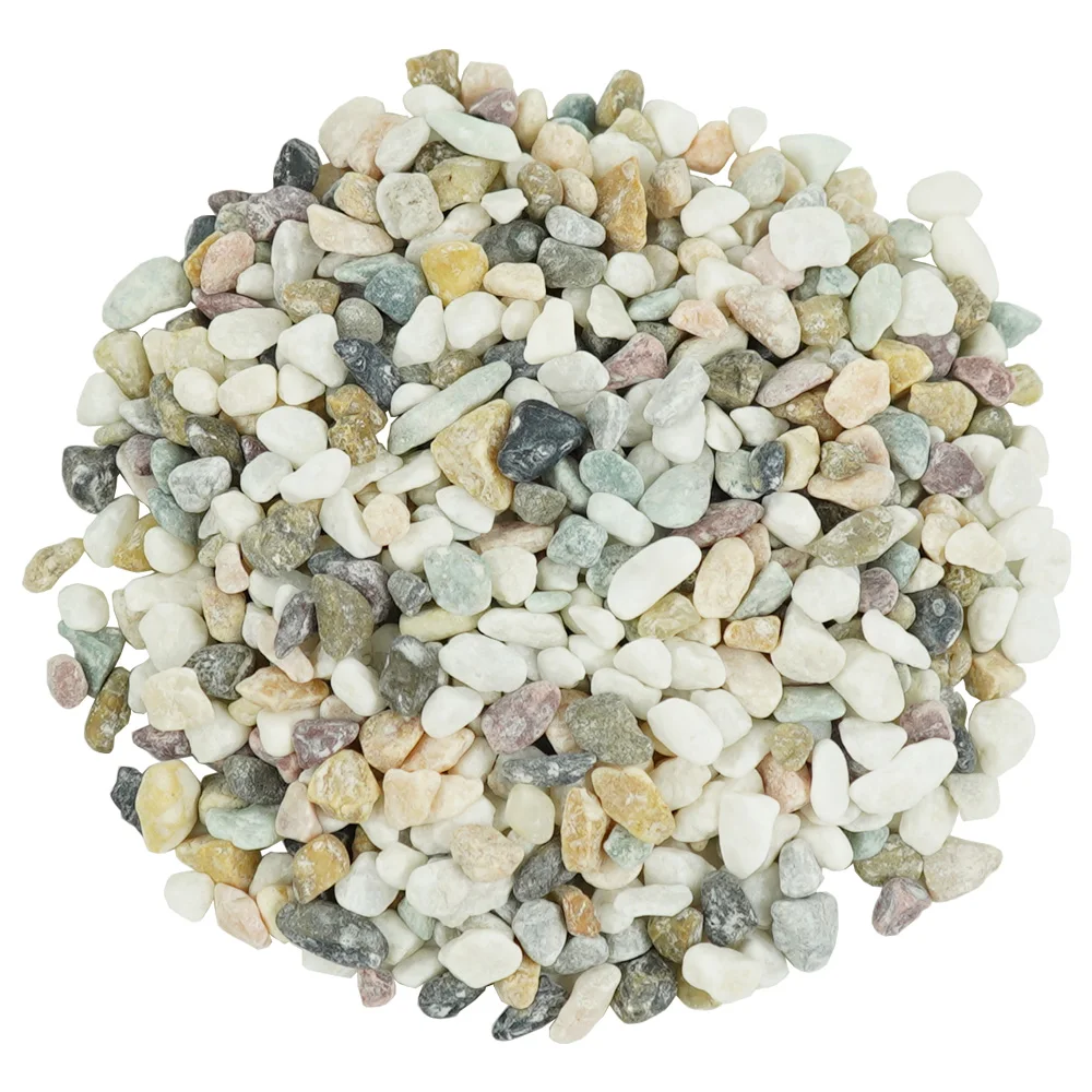Natural Multicolor Decorative River Rock Pebbles Garden Aquarium Gravel Fish Tank Vase Potted Plants Decorate 100g