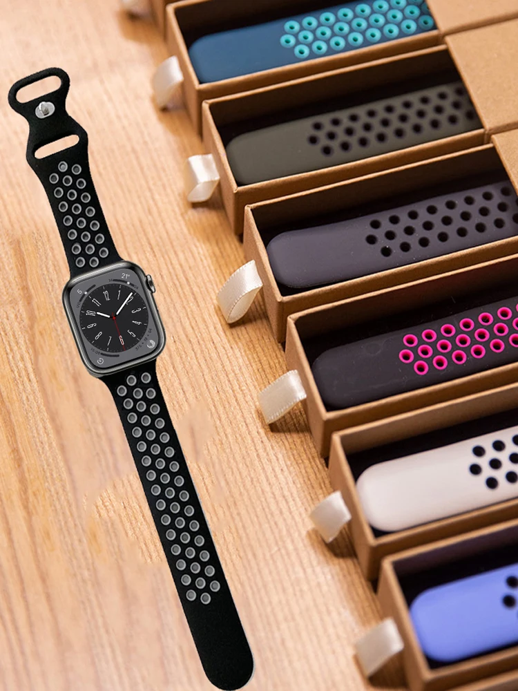 Breathable Silicone Watch Strap - Premium Comfort and Style Bracelet