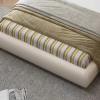 Ensemble de meubles de chambre à coucher moderne et tendance, lit double avec dossier souple, tête de lit, table de chevet, tiroir, ensemble complet de meubles de chambre à coucher 5