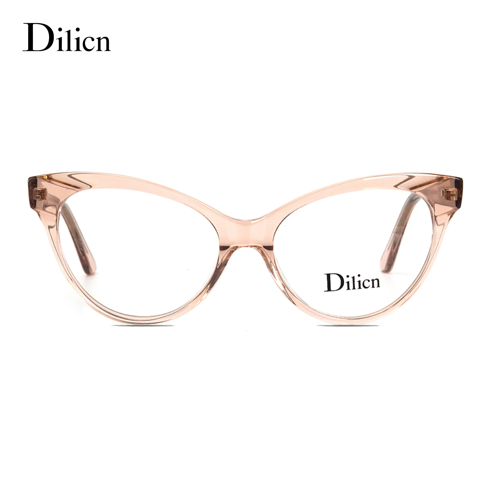 

оправа для очков женщин Dilicn 1002 Cat Eye Glasses Frames For Women Style Acetate Eyeglasses Prescription Lenses