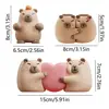 Multi-functional Capybara Toothbrush Holder Drain Hole Hanging/Free Standing Toothpaste Storage Shelf Reusable Stable 5
