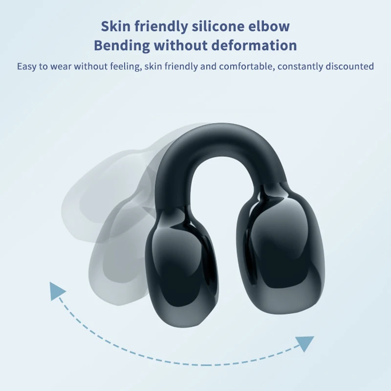 Wireless Earbuds Bluetooth Headset Clip Ear Noise Reduction Earphone Single Ear Headphones For Sport Running Music Headset