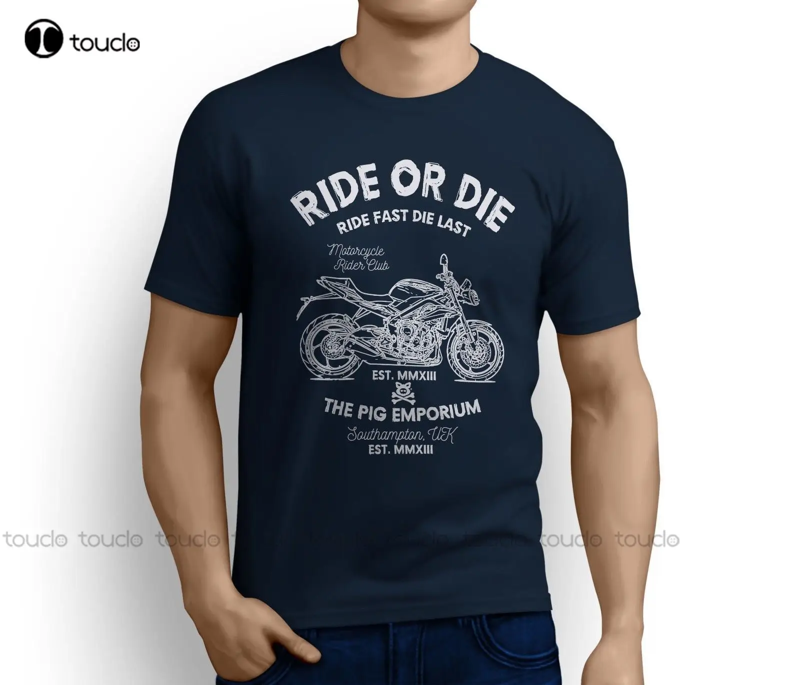 New New Fashion Ride O Die British Motorcycle Street Triple 2016 Inspired Motorcycle Art T-Shirt Unisex S-5Xl Xs-5Xl Regalo Personalizzato