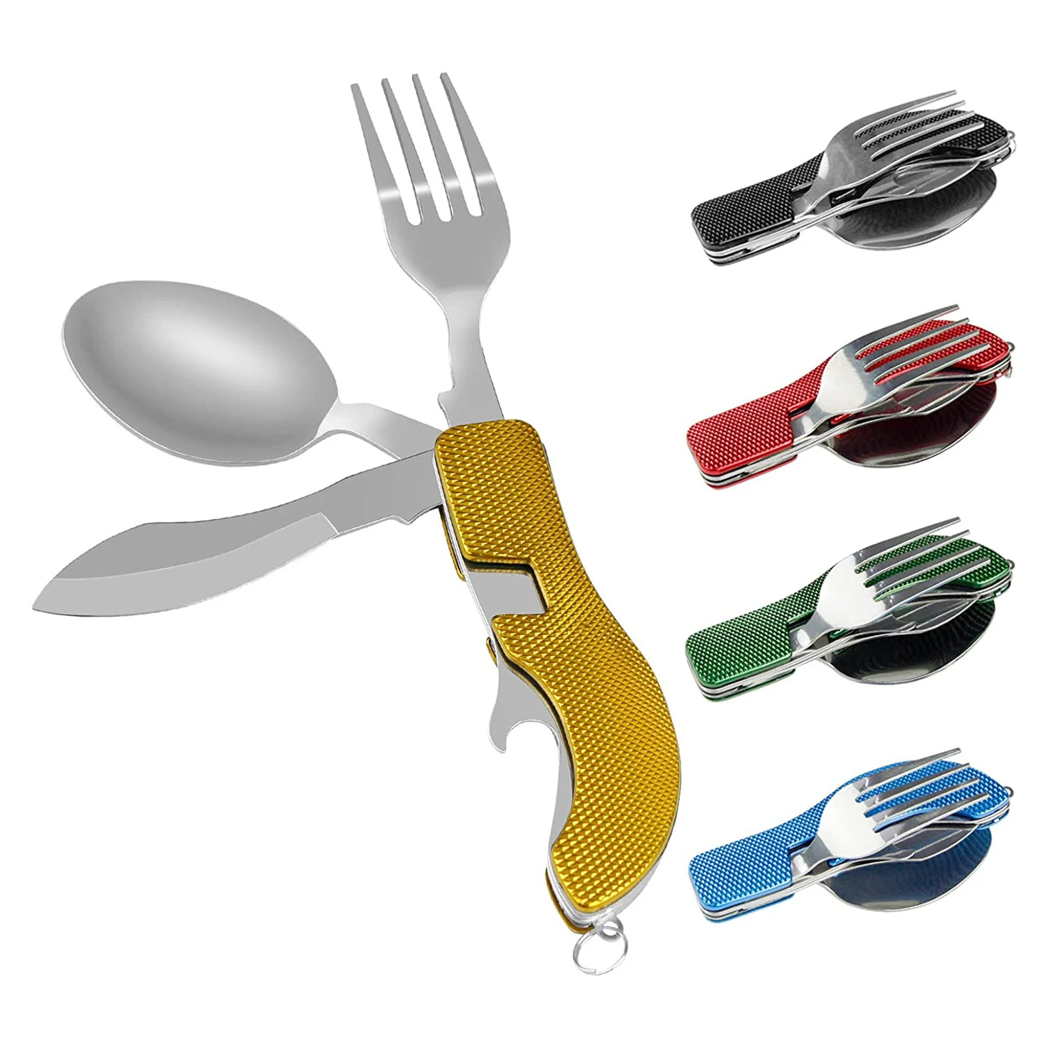 Folding Tableware Knife Fork Spoon Outdoor Portable Multifunctional