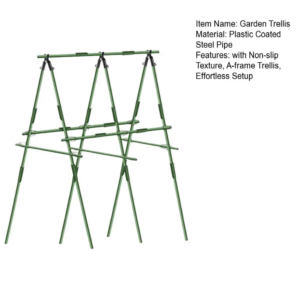 120/160cm Metal Garden Trellis For Climbing Plants A-Frame Grape Trellis With Texture Plant Support Trellis For Vines Vegetables
