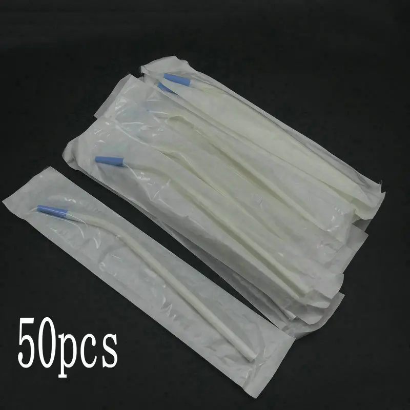 50pcspackDentistClinicDisposableSurgicalSuctionTipsSuctionTube