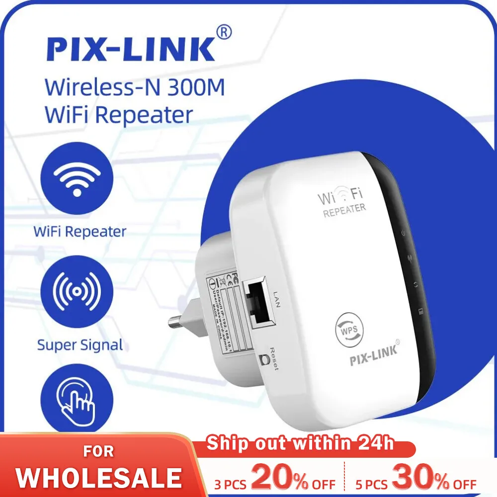 Wireless Wifi Repeater 300Mbps WiFi Amplifier Wi-Fi Long Signal Range  Extender Wi Fi Booster 802.11N/B/G Repeater Access Point