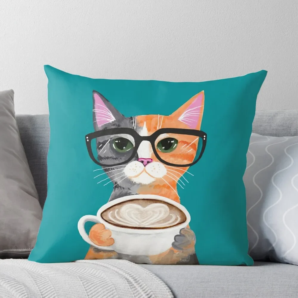 

Kitten's Latte of Love Throw Pillow Ornamental Pillow Pillowcases Cushion Covers Sofa