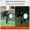 RGB Outdoor Solar Lights LED Changing Lawn Ground Lamp IP65 Waterproof Outdoor Lights Landscape Spotlights Garden Decoration 5