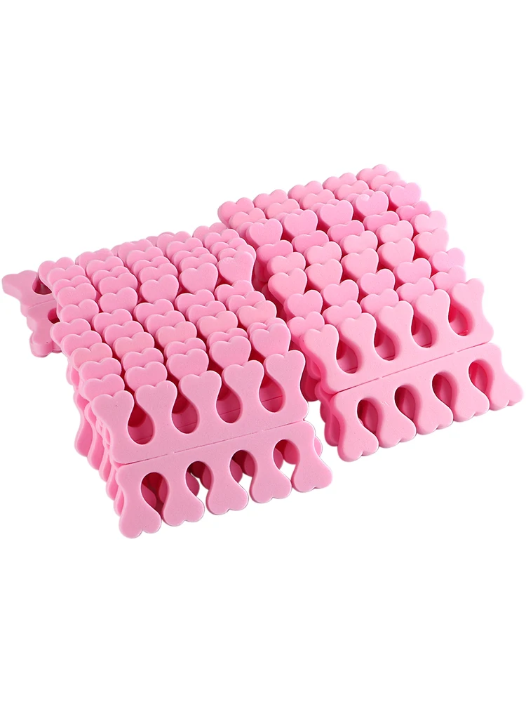 Description Picture 4 of item10/20Pairs Pink Soft Nail Art Toe Separator Foots Sponge Fingers Separators interfinger Split Practice Manicure Pedicure Tools