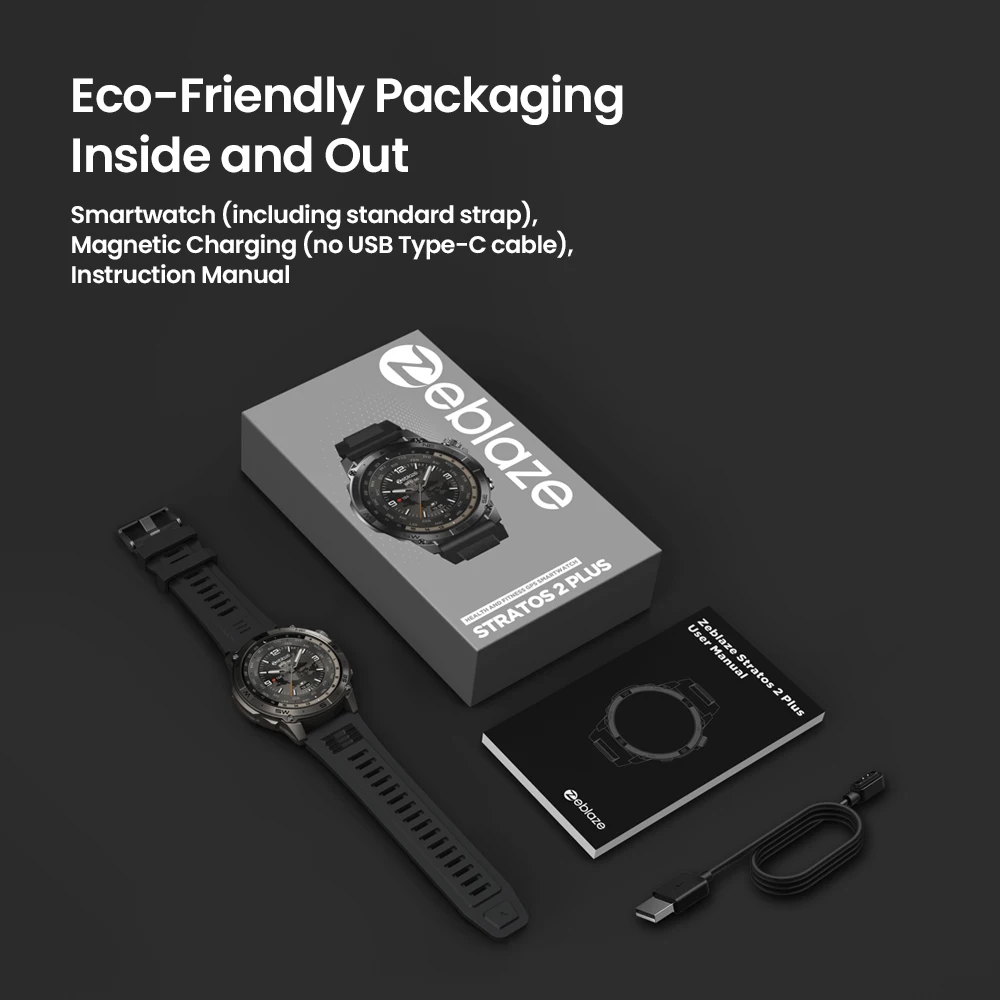 New Zeblaze Stratos Plus GPS Smart Watch AMOLED