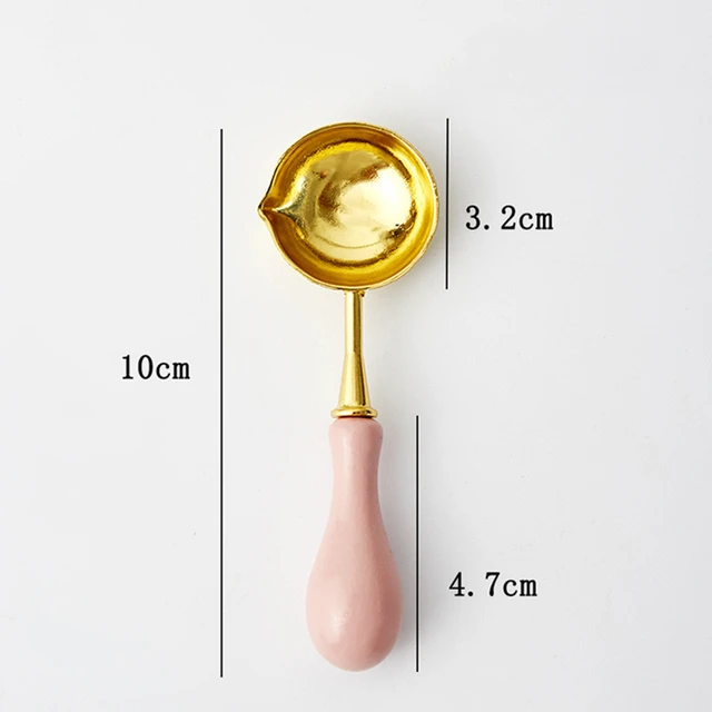 Mceal Stainless Wax Seal Spoon with Wooden Handel 
