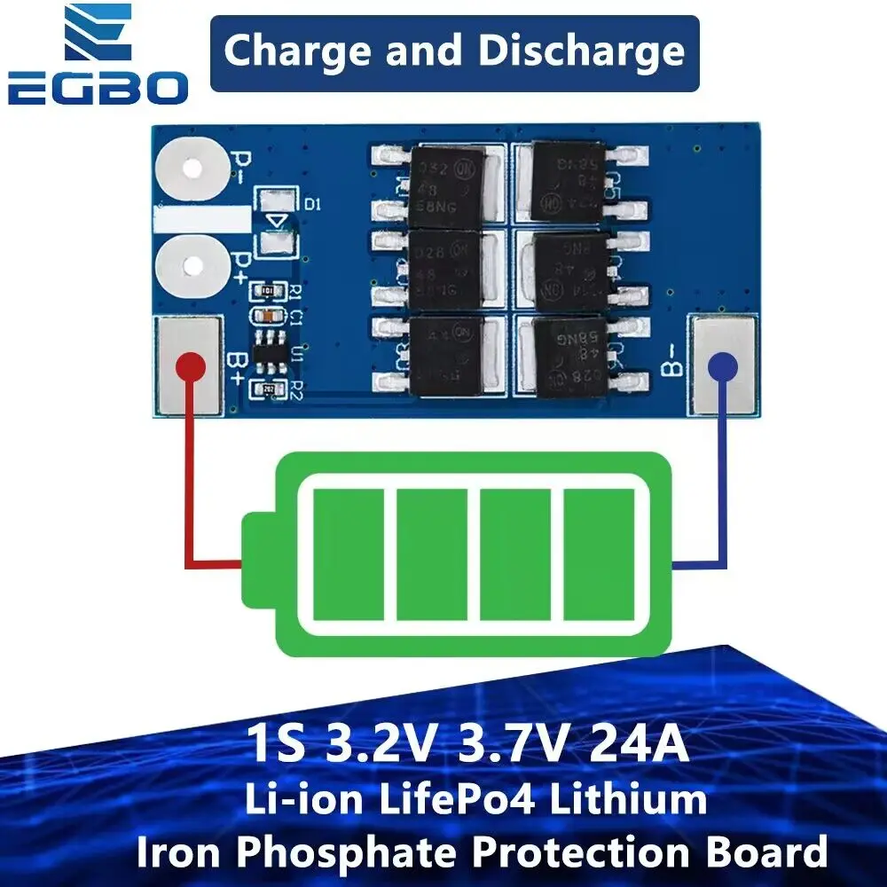 Module De Décharge/charge Batterie 2~6S Li-ion/LiFePO4 - 45W, Protection Intégrée, Pour DIY