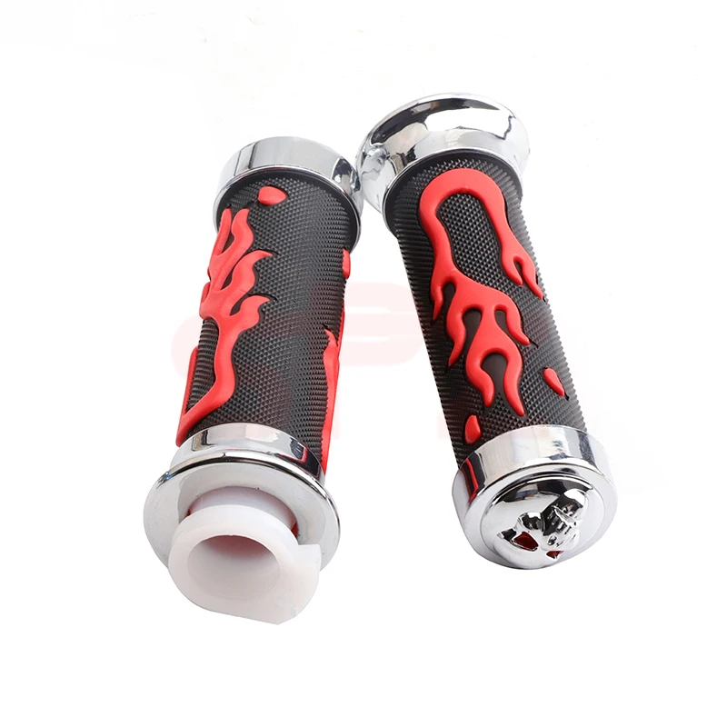 22/24mm Universal Motorcycle Handlebar Colored Skeleton Rubber Handle Grip Scooter Handlebar for Harley Honda Yamaha