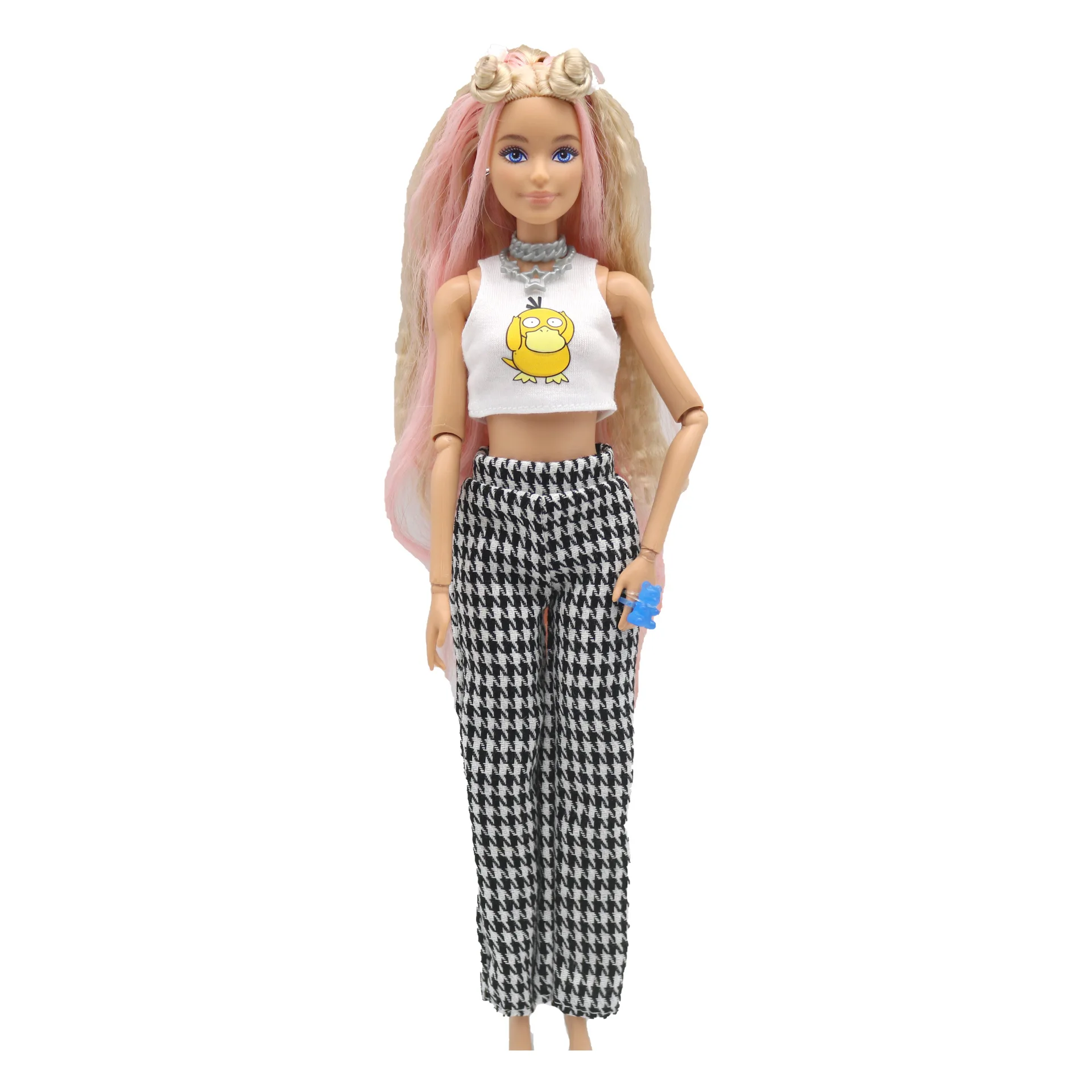 Fashion   Leather Outfit Set for 30cm BJD Barbie Blyth 1/6 MH CD FR SD Kurhn Doll Clothes Girl Figure Toy Accessories