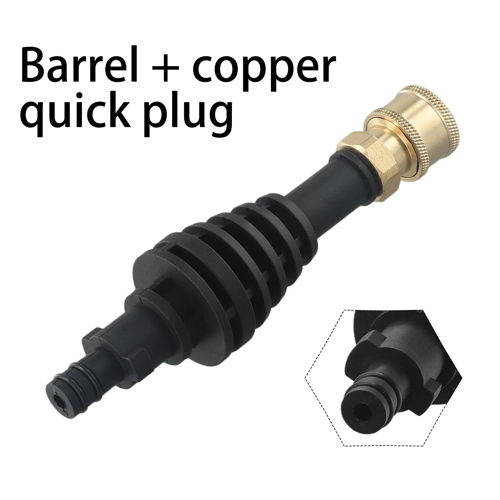 For WORX WA4013 Short Lance Accessory Extension Rod Adapter Black Number 60046622 Replacement Garden Cleaning Car Wash Tool 5