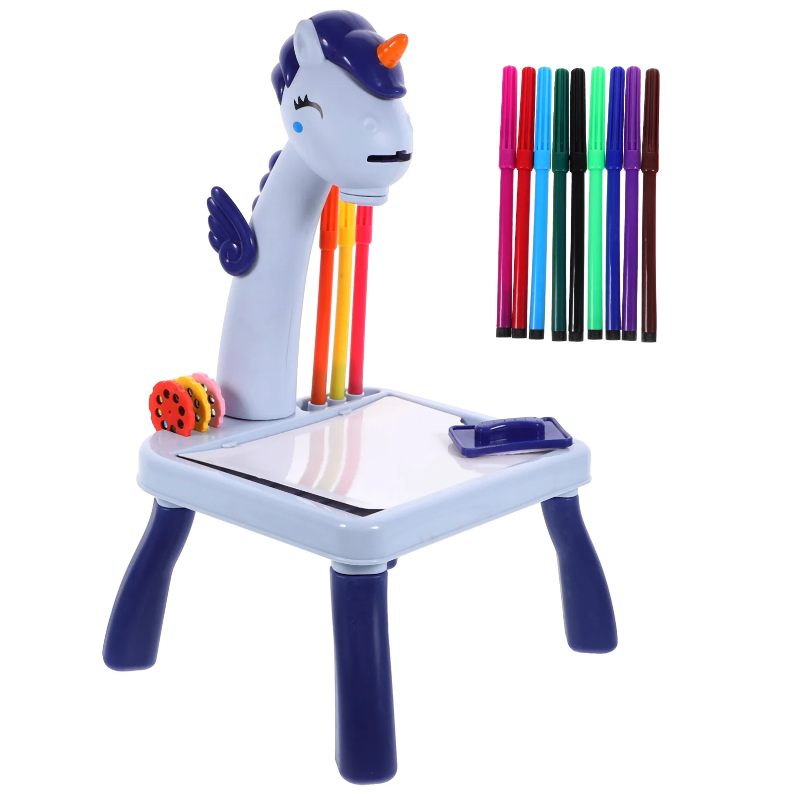 

1 Set Drawing Table Giraffe Table Cartoon Unicorn Style Painting Projection Toy