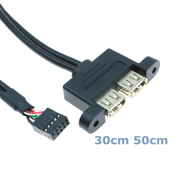 

Кабель для передачи данных с 9-контактным разъемом USB 2,0, 30 см, 50 см