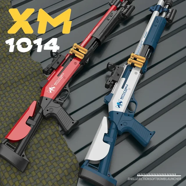 XM1014 Soft Bullet Shell Ejection Toy Gun Model Manual Airsoft Rifle Foam Darts Blaster Armas For Adults Boys CS Fighting Go 3