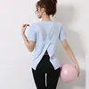 Women Sport Tank Tops Loose Yoga Tops Quick Dry Short Sleeve Workout Sport Tops For Women Fitness Sport Yoga Shirt 1